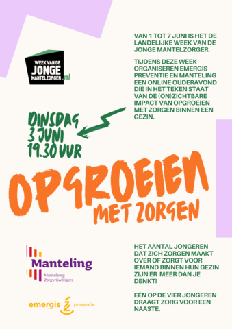 Online ouderavond Opgroeien met Zorgen Insta